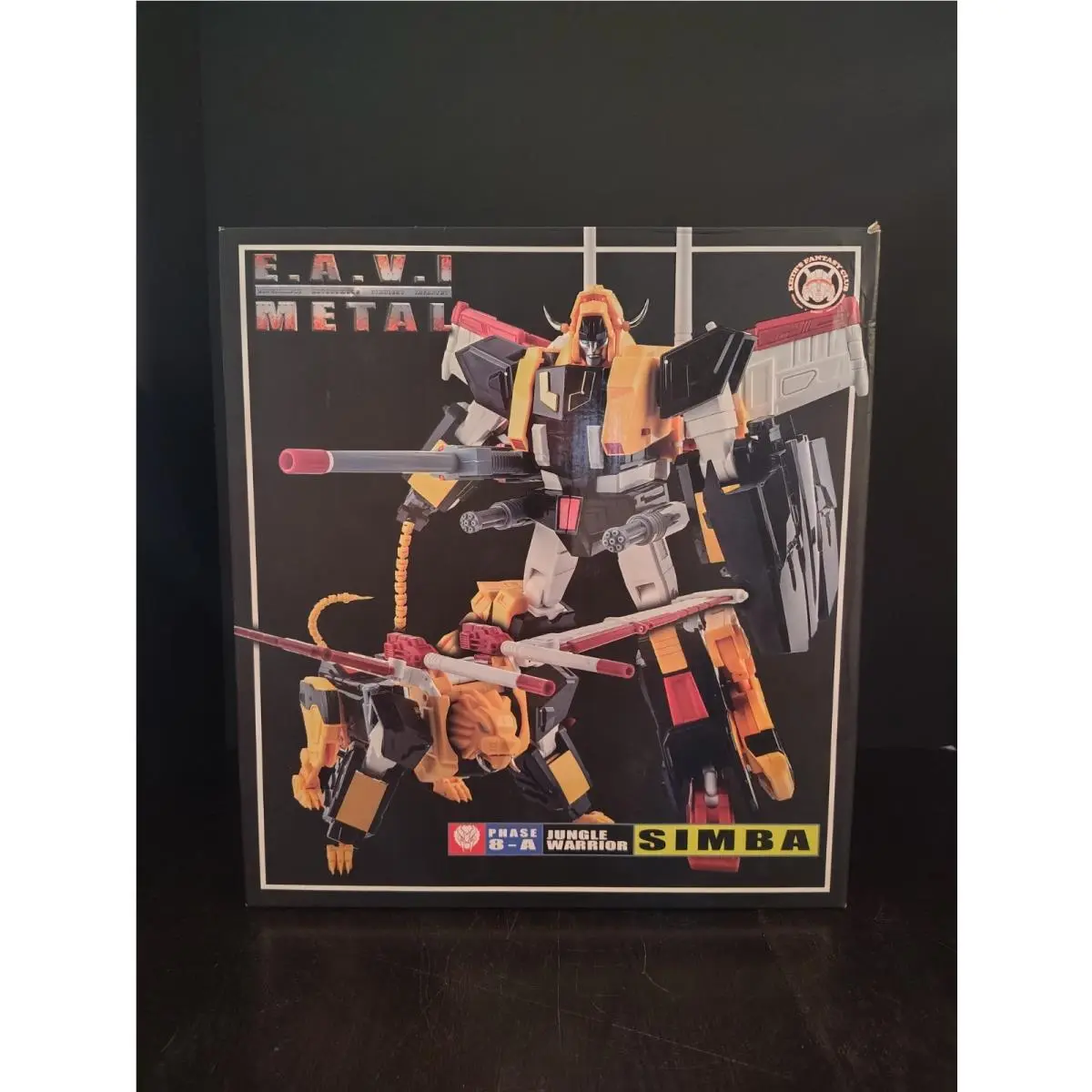 Simba Jungle Warrior Phase 8-A Transformers Eavi Metal Masterpiece Kfc Toys Mib