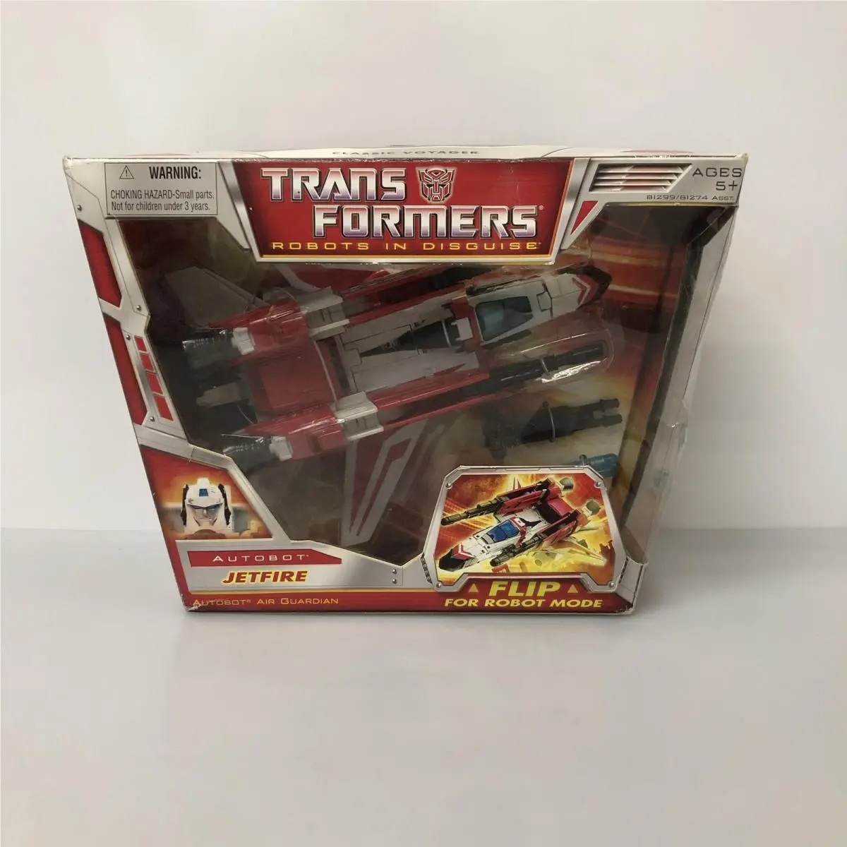 Transformers Autobot Jetfire Classic Voyager Figure Hasbro Toy White Boxed