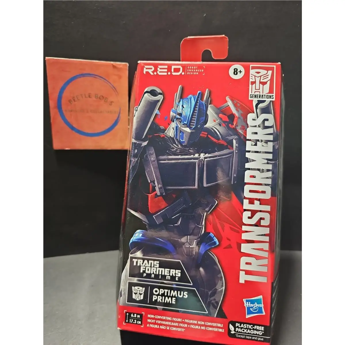 Transformers Red Prime Optimus Prime Action Figure Hasbro Non Converting 6 Nisb
