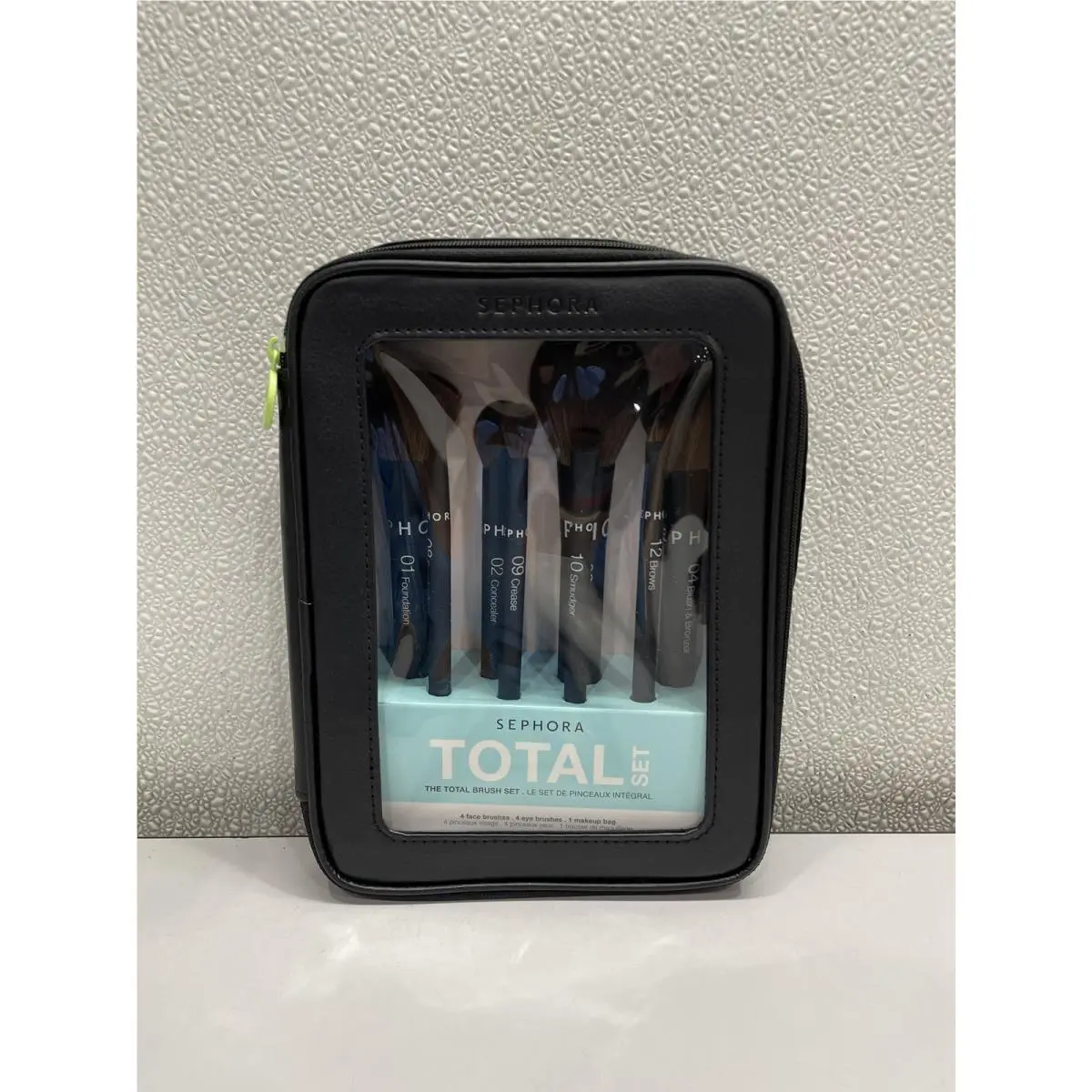 Sephora Collection The Total Makeup Brush Set 8pc Black