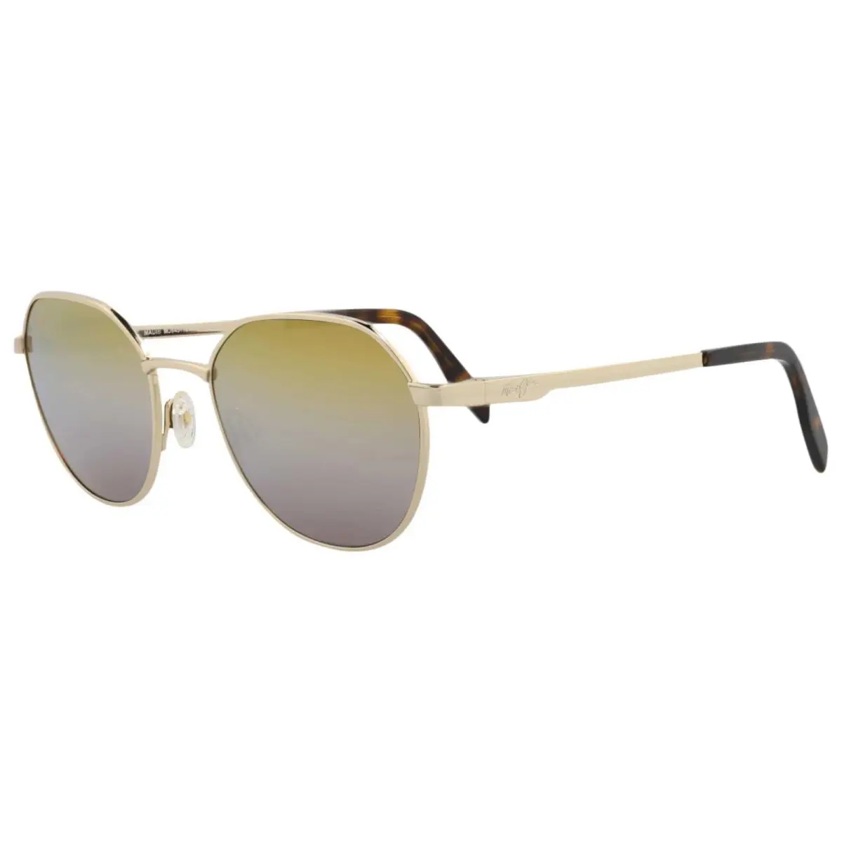 Hukilau Unisex Polarized Sunglasses Dual Gold Mirror - DGS845-16 by Maui Jim