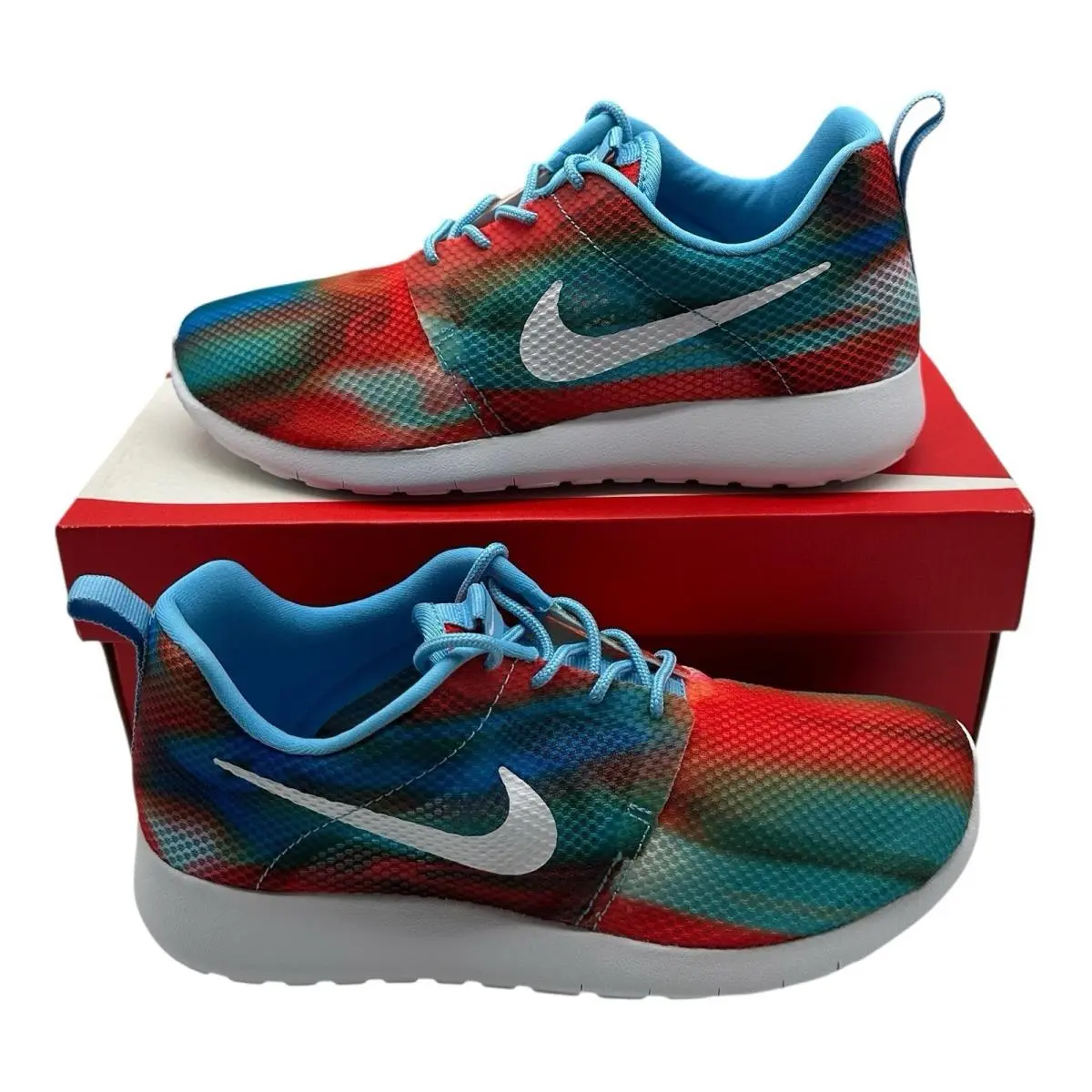 Nike Roshe One Flight Weight GS Running Shoes Youth 6 Womens 7.5 Rainbow Sneaker