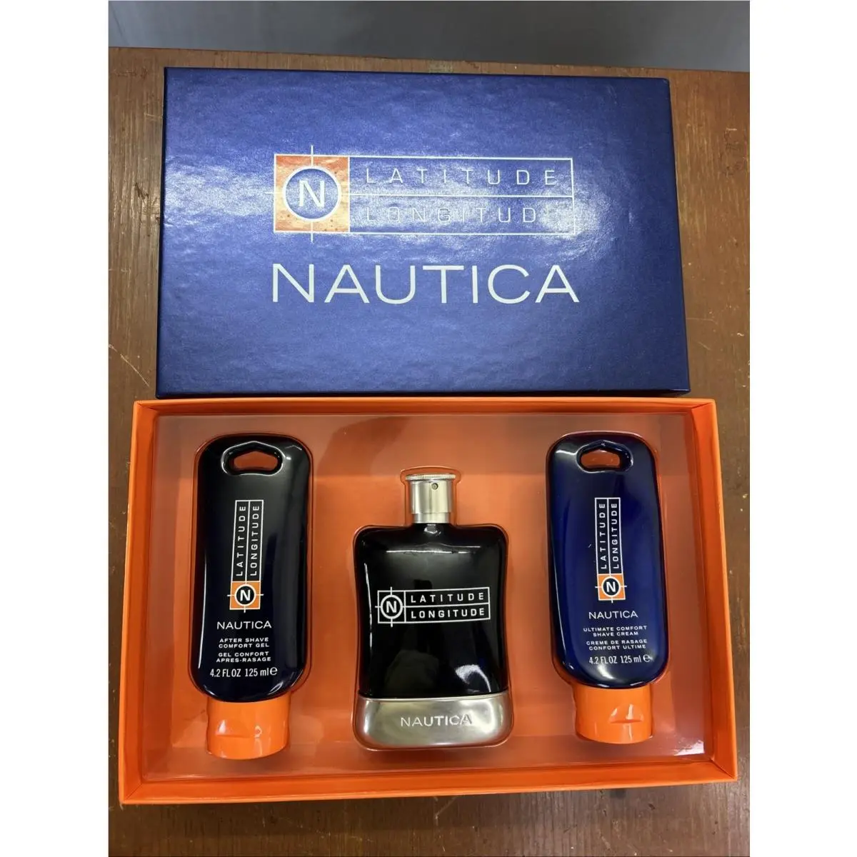 Vintage Nautica Latitude Longitude Gift Box Htf Fragrance 100ml