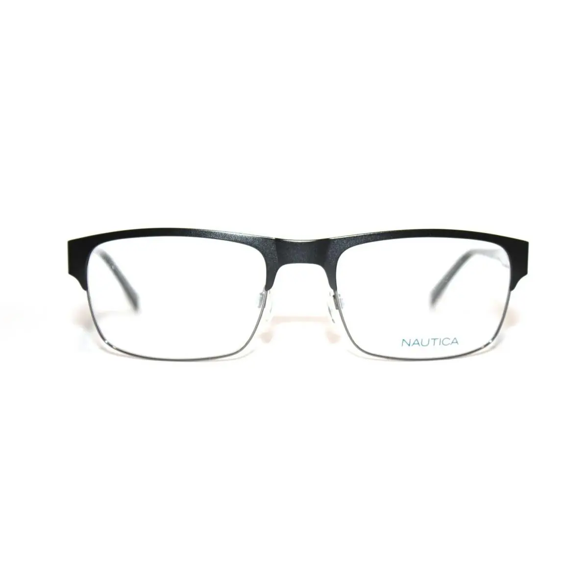 N7257 001 Matte Black Eyeglasses Metal RX 56-20-140 by Nautica