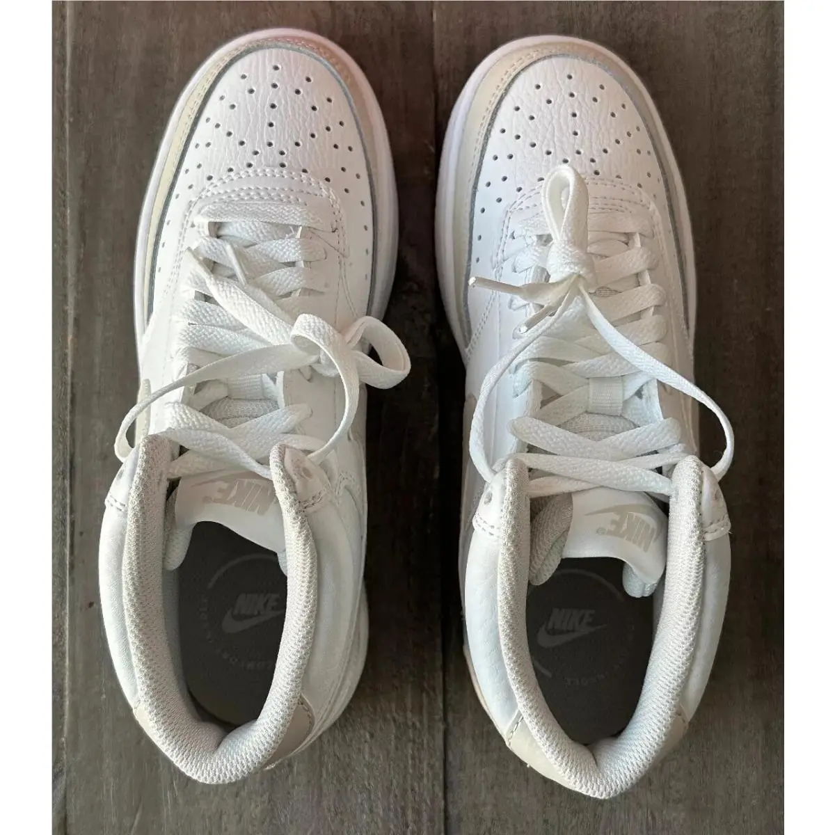 Nike shoes - Nike Court Vision - Court Vision - CD5436-106 - Summit White / LT Orewood Brn (UPC: 0196969284848) 10