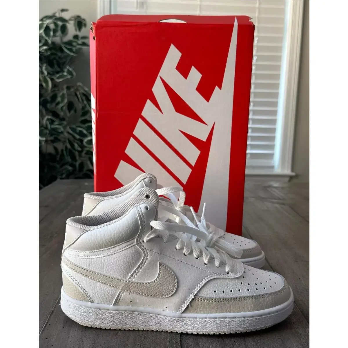 Nike shoes - Nike Court Vision - Court Vision - CD5436-106 - Summit White / LT Orewood Brn (UPC: 0196969284848) 12