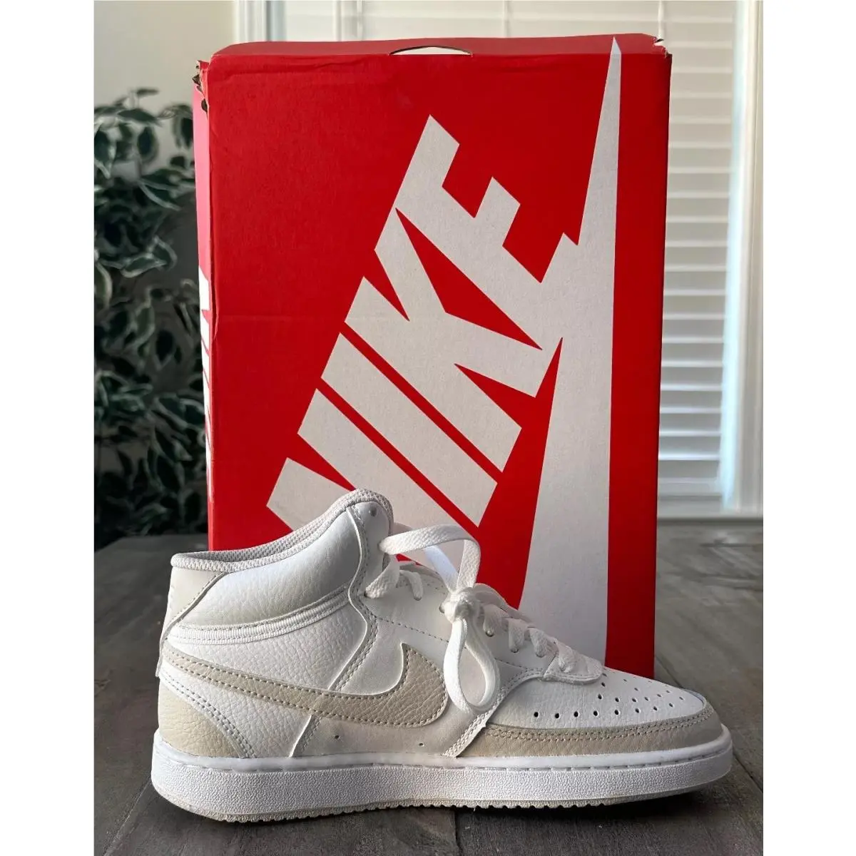 Nike shoes - Nike Court Vision - Court Vision - CD5436-106 - Summit White / LT Orewood Brn (UPC: 0196969284848) 13