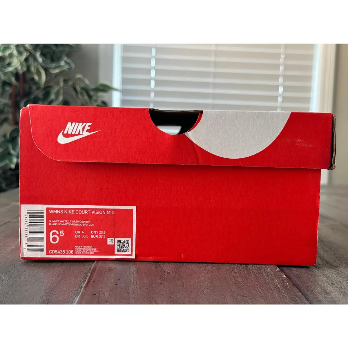 Nike shoes - Nike Court Vision - Court Vision - CD5436-106 - Summit White / LT Orewood Brn (UPC: 0196969284848) 2