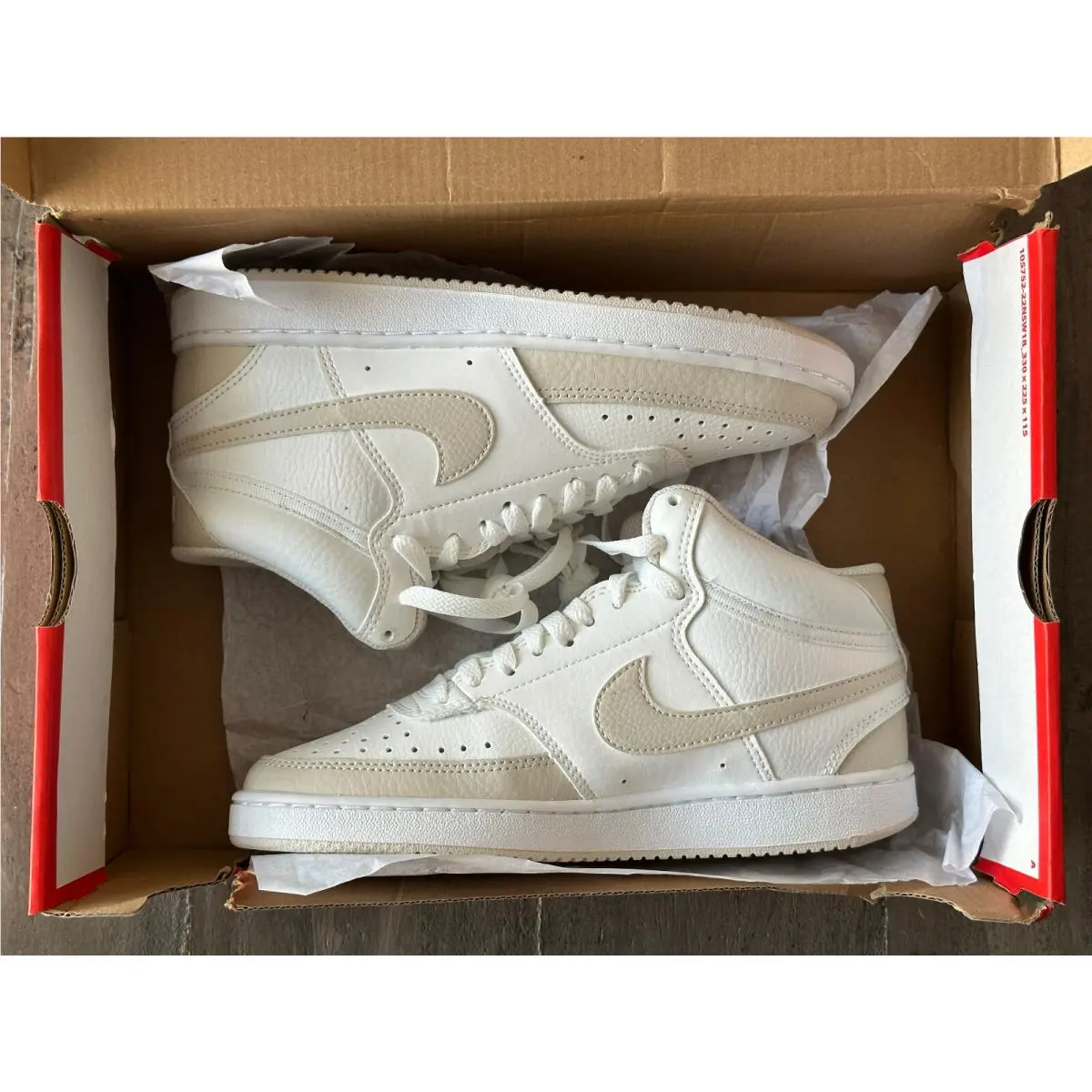Nike shoes - Nike Court Vision - Court Vision - CD5436-106 - Summit White / LT Orewood Brn (UPC: 0196969284848) 3
