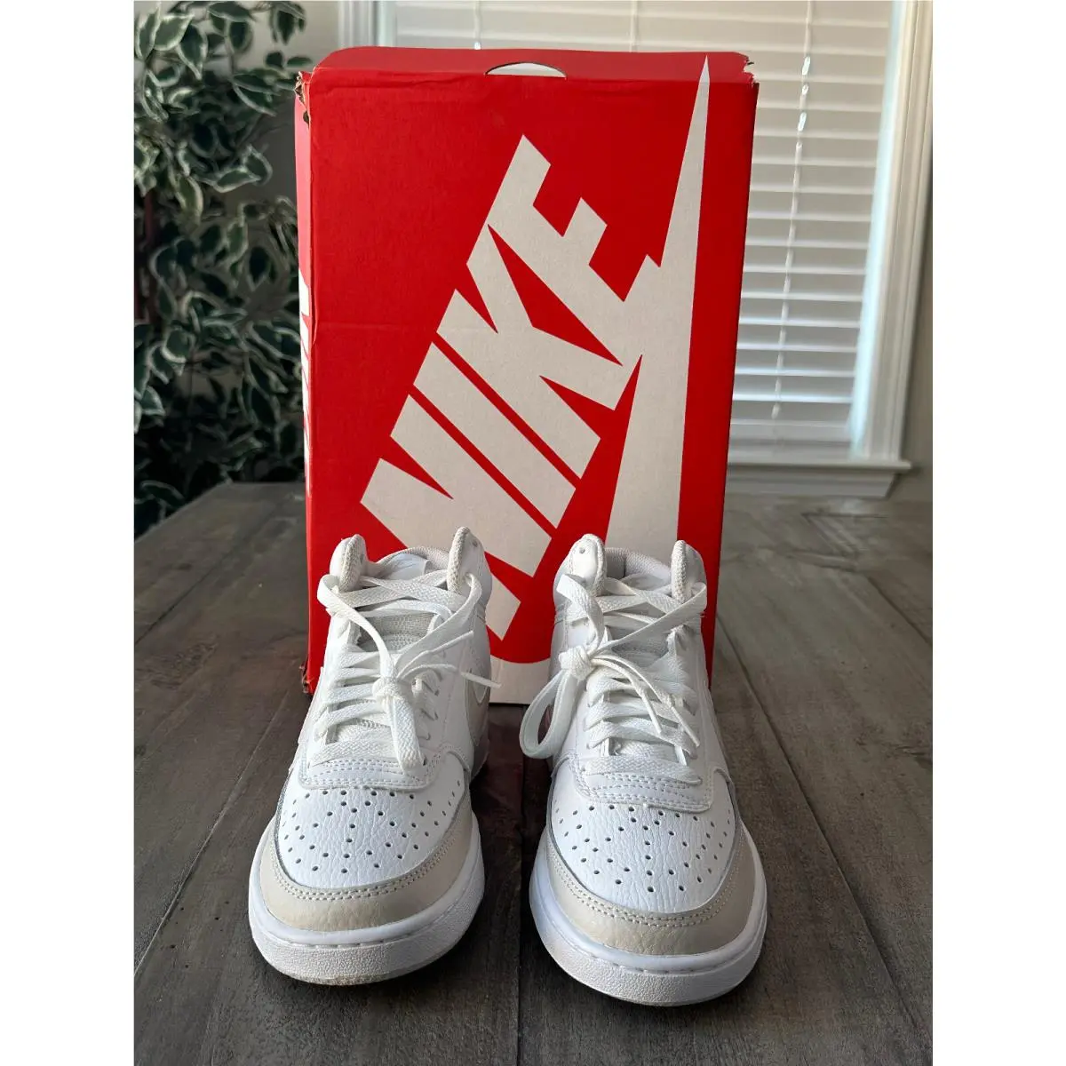 Nike shoes - Nike Court Vision - Court Vision - CD5436-106 - Summit White / LT Orewood Brn (UPC: 0196969284848) 4