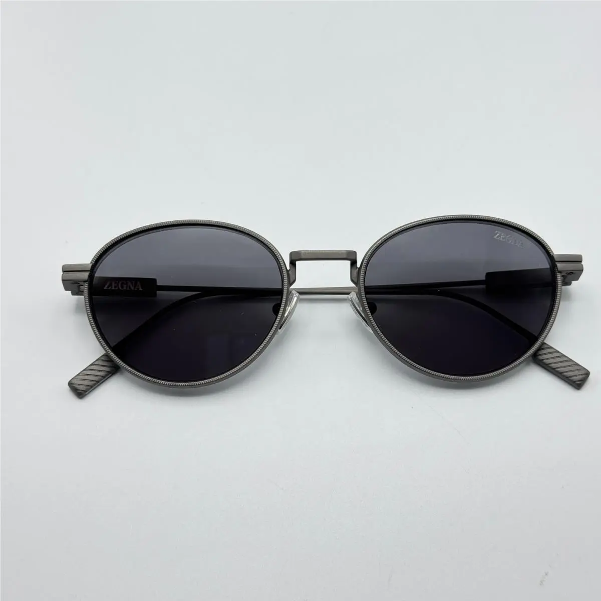 Sunglasses EZ0287 09A Matte Gunmetal Frame Gray Lens 52mm by Ermenegildo Zegna