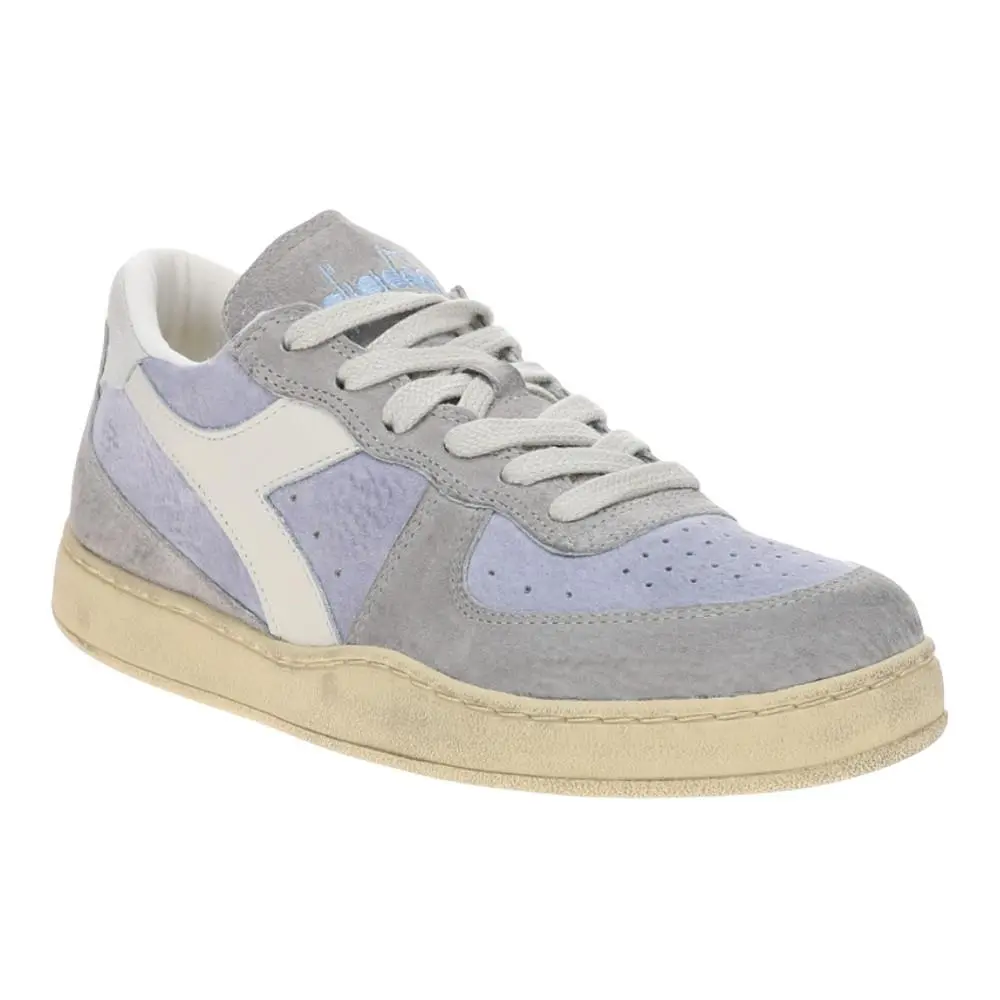 Diadora shoes - diadora Mi Basket Suede Low Used Lace Up - 180912-65025 - Blue 0