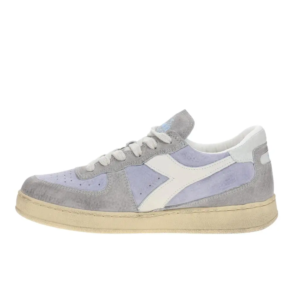Diadora shoes - diadora Mi Basket Suede Low Used Lace Up - 180912-65025 - Blue 1