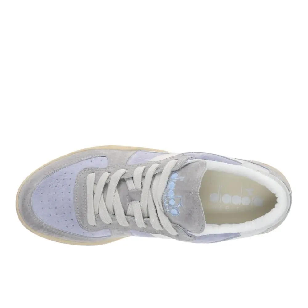 Diadora shoes - diadora Mi Basket Suede Low Used Lace Up - 180912-65025 - Blue 9