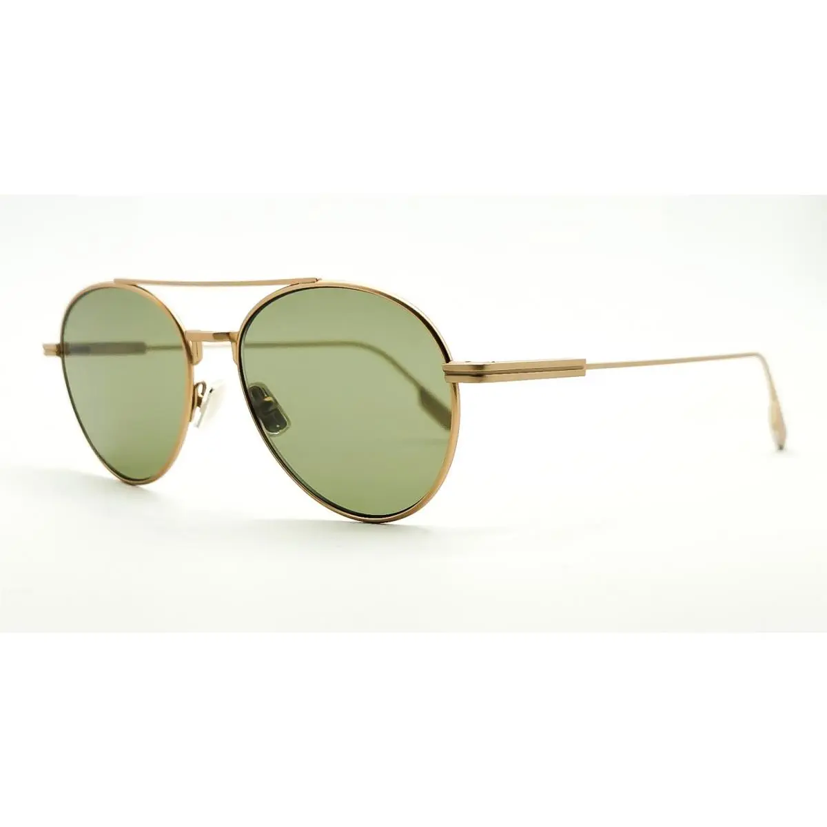 EZ 0288 Sunglasses 35N Brushed Bronze/ Green Lenses 55 by Ermenegildo Zegna