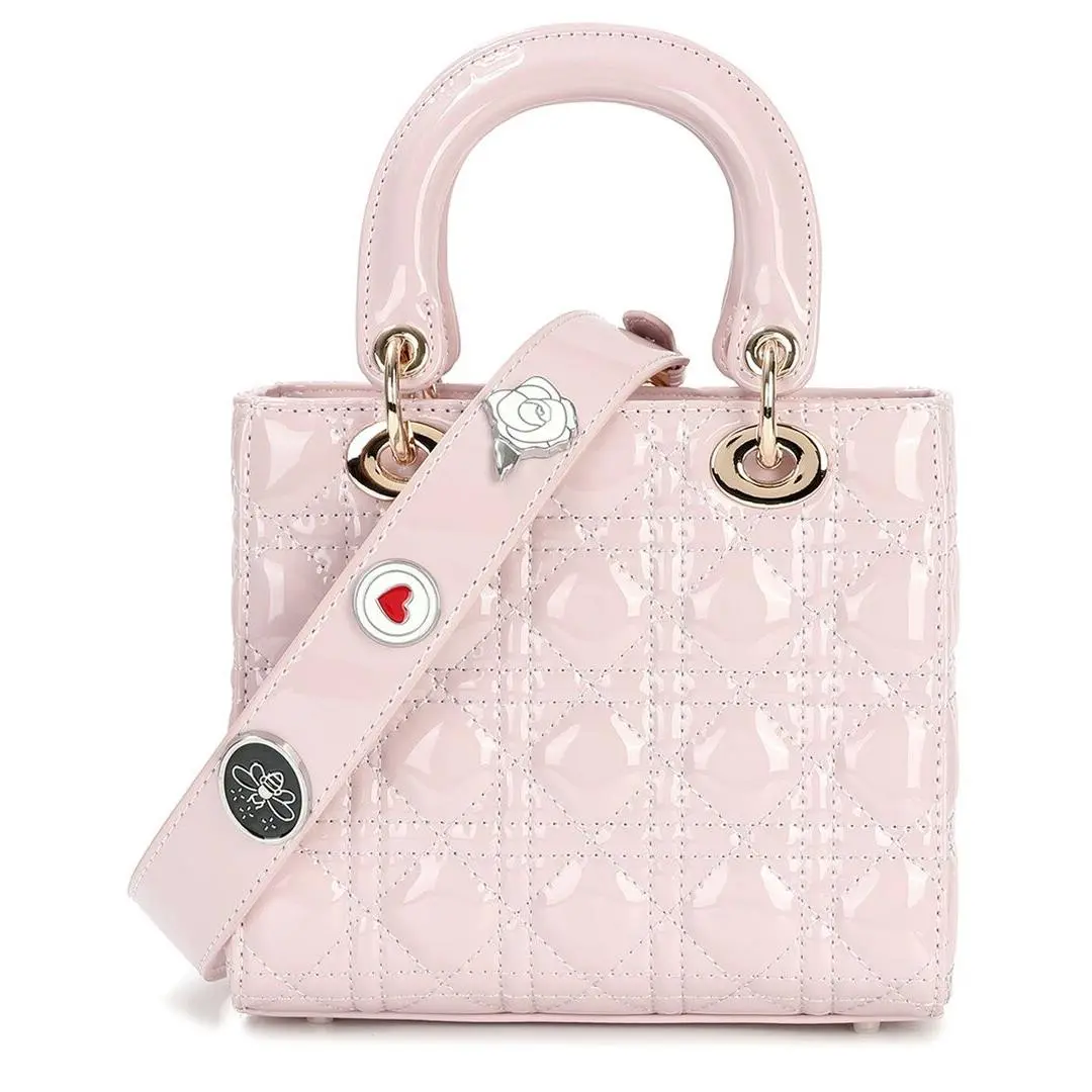 Tiffany Fred Paris Mini Quilted Patent Satchel Women`s Pink by Tiffany & Co.