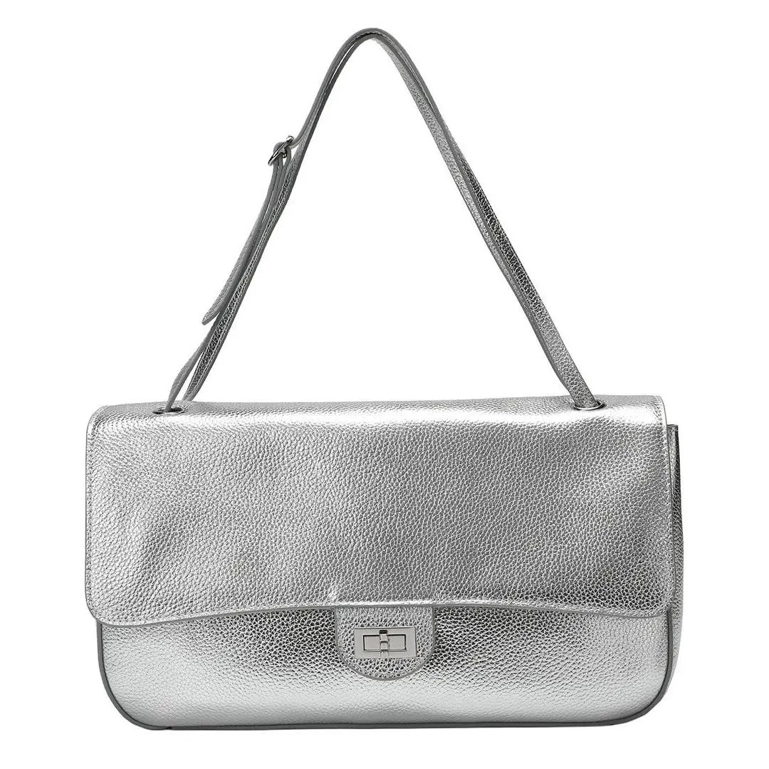 Tiffany Fred Paris 33Cm Leather Flap Tote Women`s Silver by Tiffany & Co.
