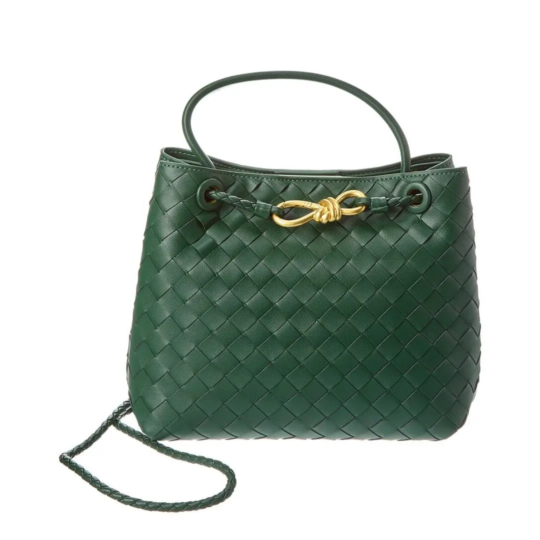Tiffany Fred Paris Woven Leather Top Handle Messenger Bag Women`s Os by Tiffany & Co.