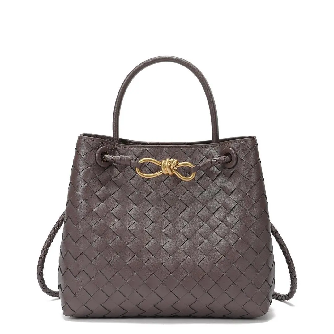 Tiffany Fred Paris Hand-woven Leather Messenger Bag Women`s by Tiffany & Co.