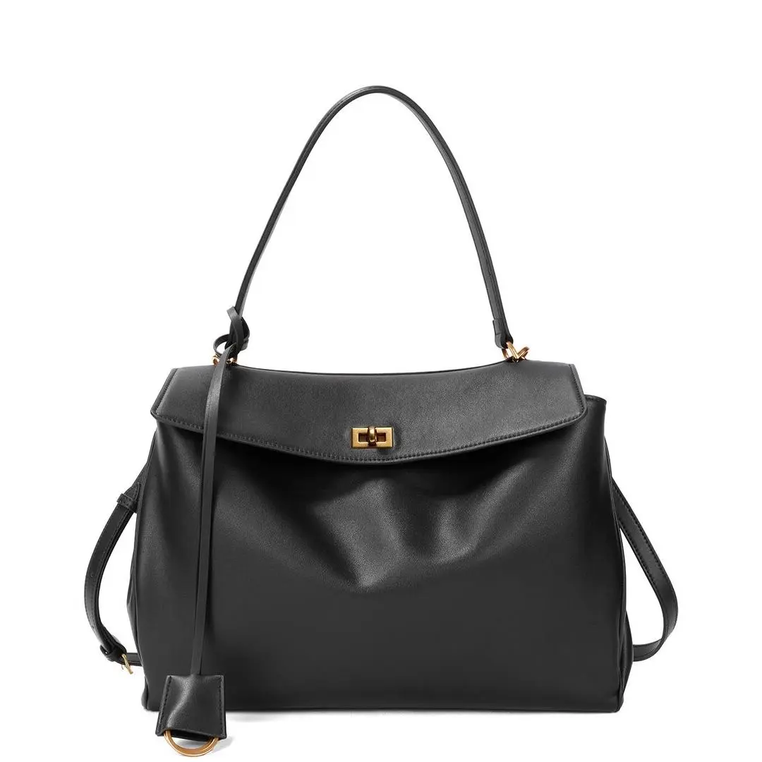 Tiffany Fred Paris Large Smooth Leather Tote Women`s Black by Tiffany & Co.