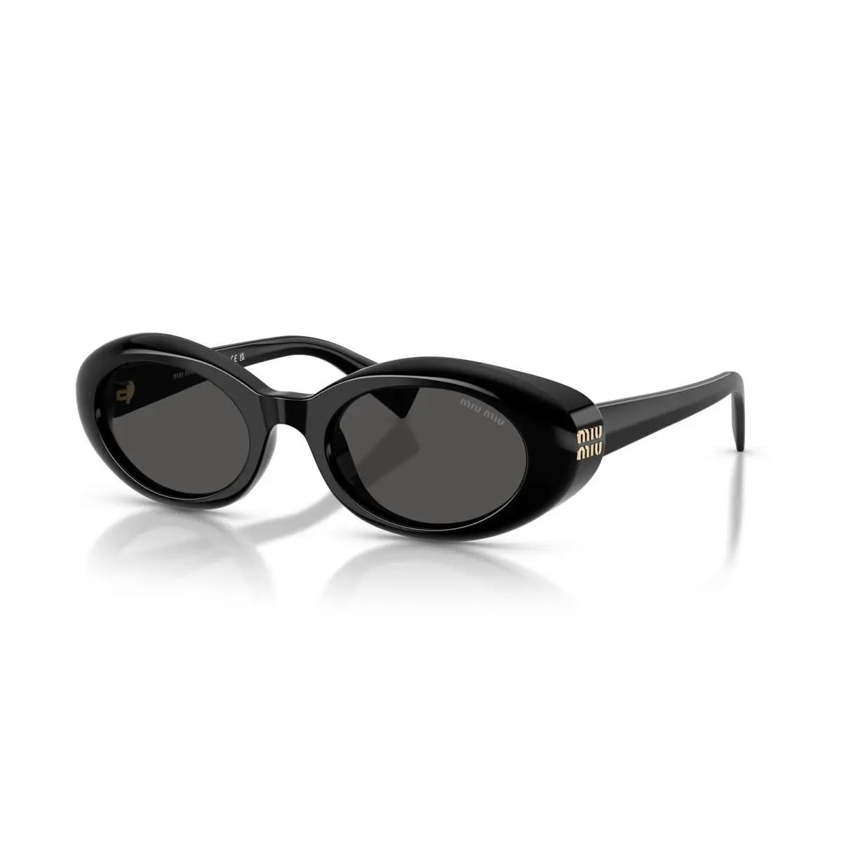 B09S Sunglasses 16K08Z Black by Miu Miu