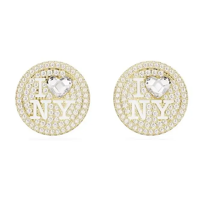 I Love NY Stud Earrings 5671606 5687032 York by Swarovski