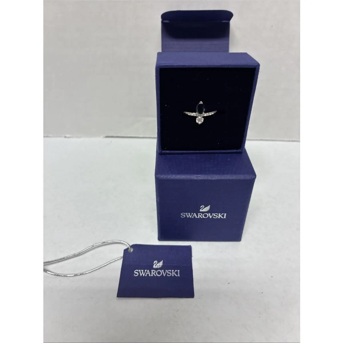 Ring Size 8 58 Viking Crystal Vintage Blue by Swarovski