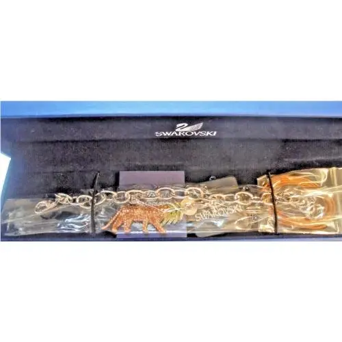 Swarovski Endangered Species Series Tiger Charm Bracelet/necklace 1029734