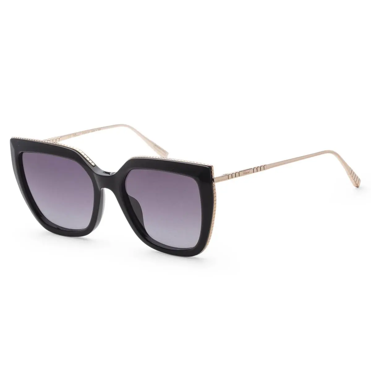 Women`s 54mm Shiny Grey Havana Sunglasses SCH319M540BLK by Chopard