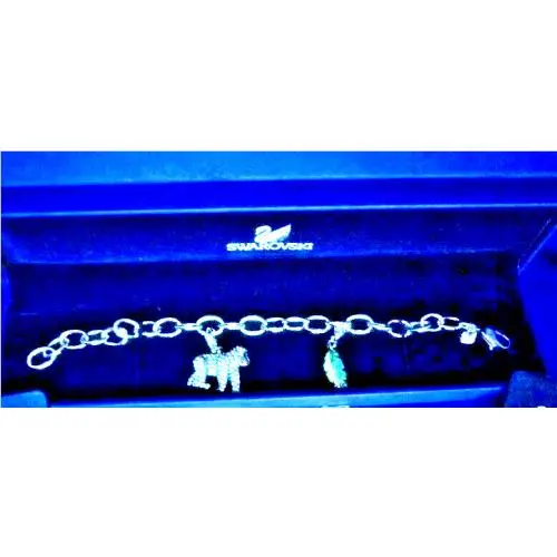 Swarovski Endangered Species Series Gorilla Charm Bracelet 0982414 Retired