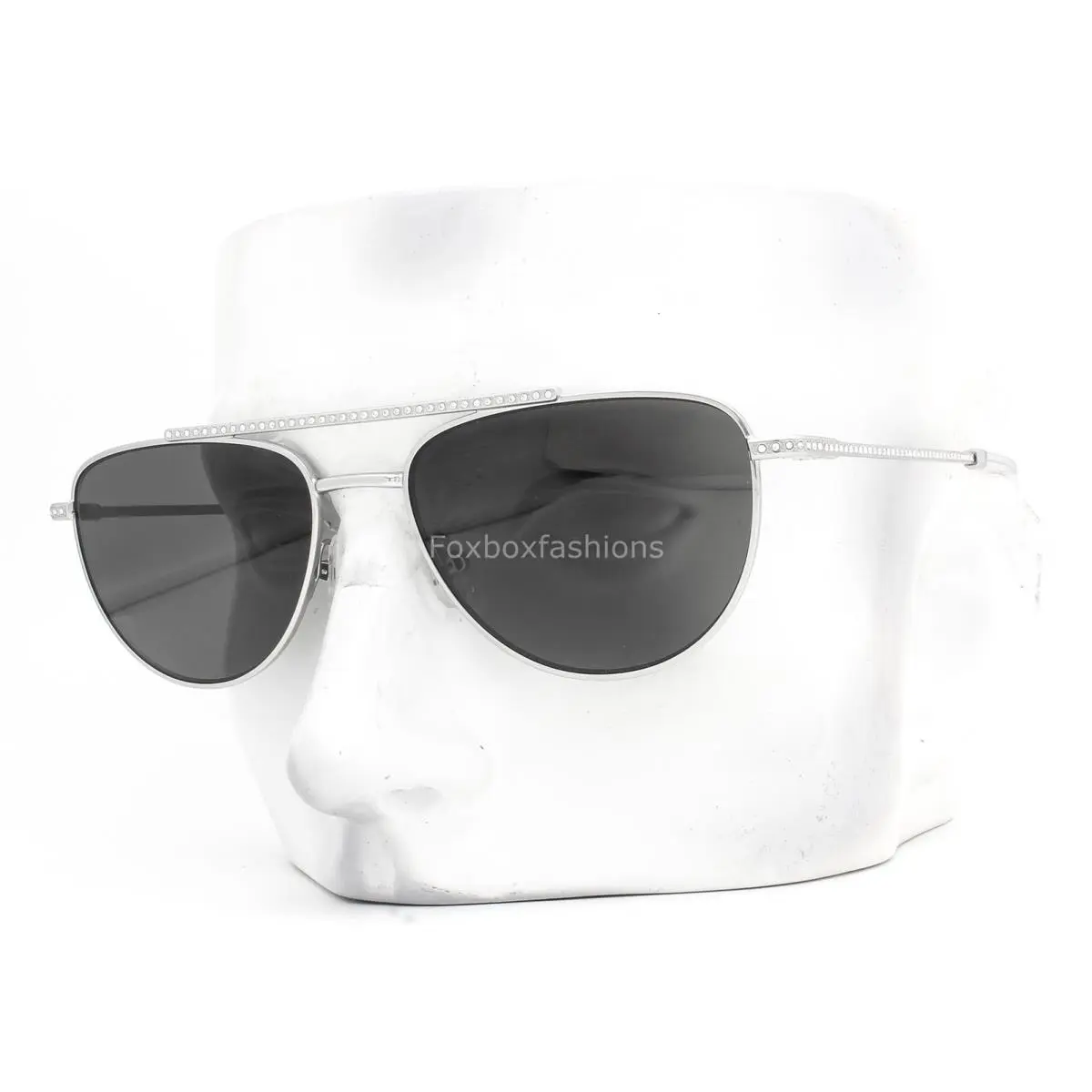 Swarovski Sunglasses SK 7007 400487 Polished Silver Clear Crystals with Case