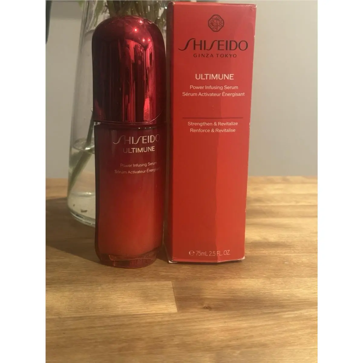 Ultimune Power Infusing Serum 75ml 2.5oz Red Ginza Tokyo by Shiseido