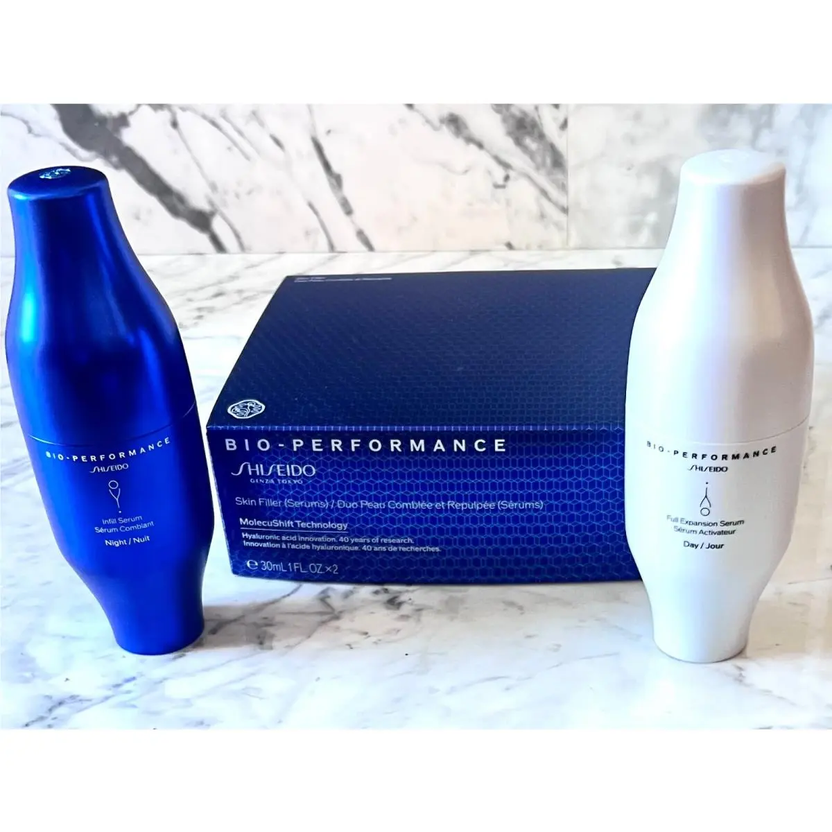 Bio-performance Skin Filler Day Night Serum Duo 30mL 1 Oz Each by Shiseido