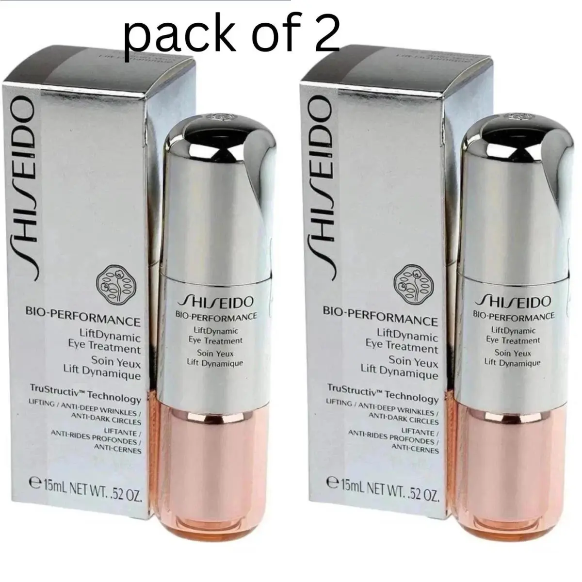 Bio-performance Liftdynamic Eye Treatment – 0.5 oz / 15 ml Pack of 2 by Shiseido