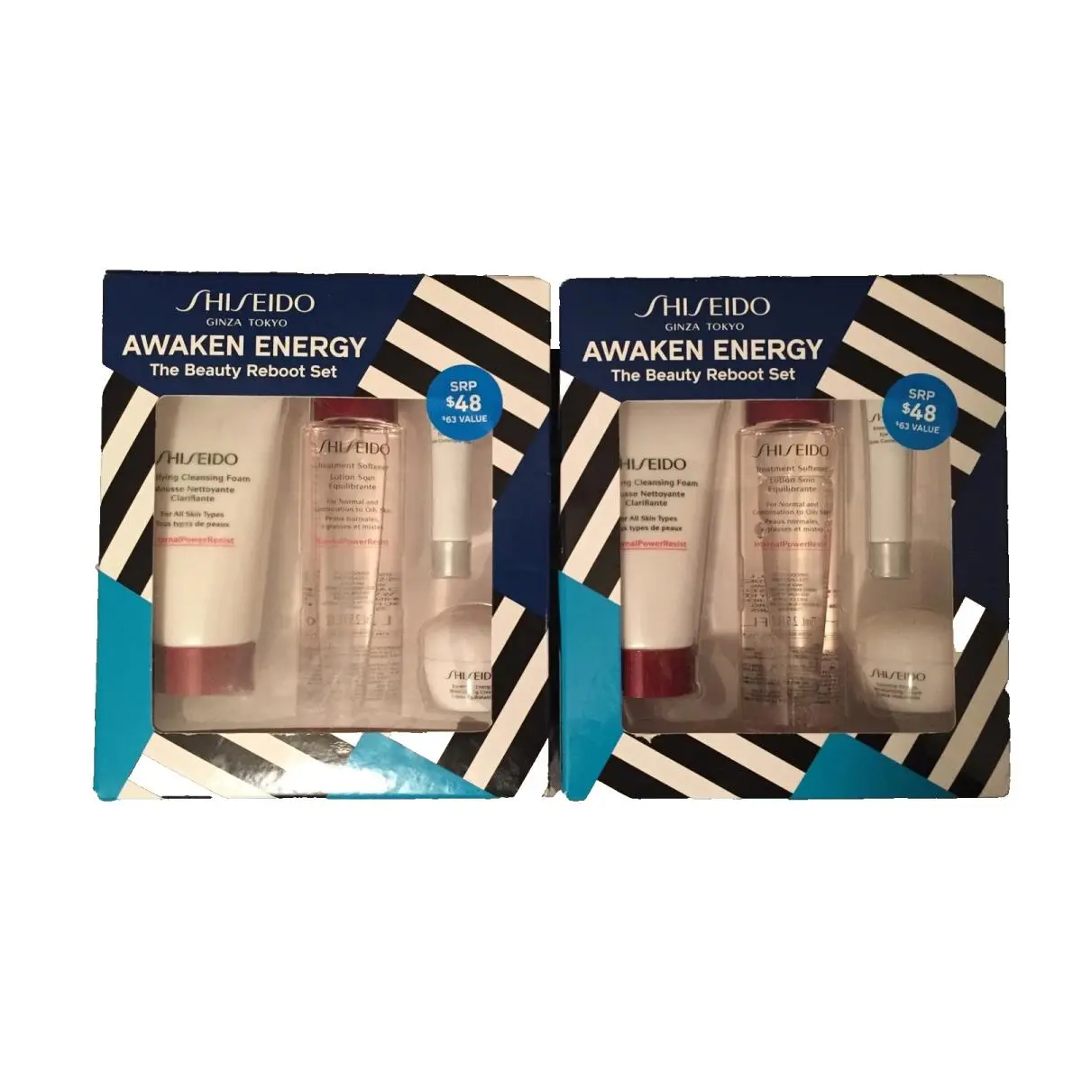 Ginza Tokyo Awaken Energy The Beauty Reboot Set Lot OF Two by Shiseido