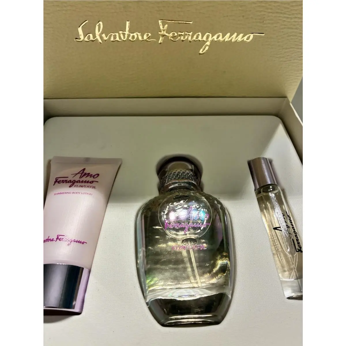 Amo Flowerful 3 Piece Gift Set by Salvatore Ferragamo