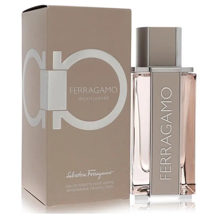 Bright Leather Edt Spray 3.4 oz 100 ml For Men Citrus Scent by Salvatore Ferragamo