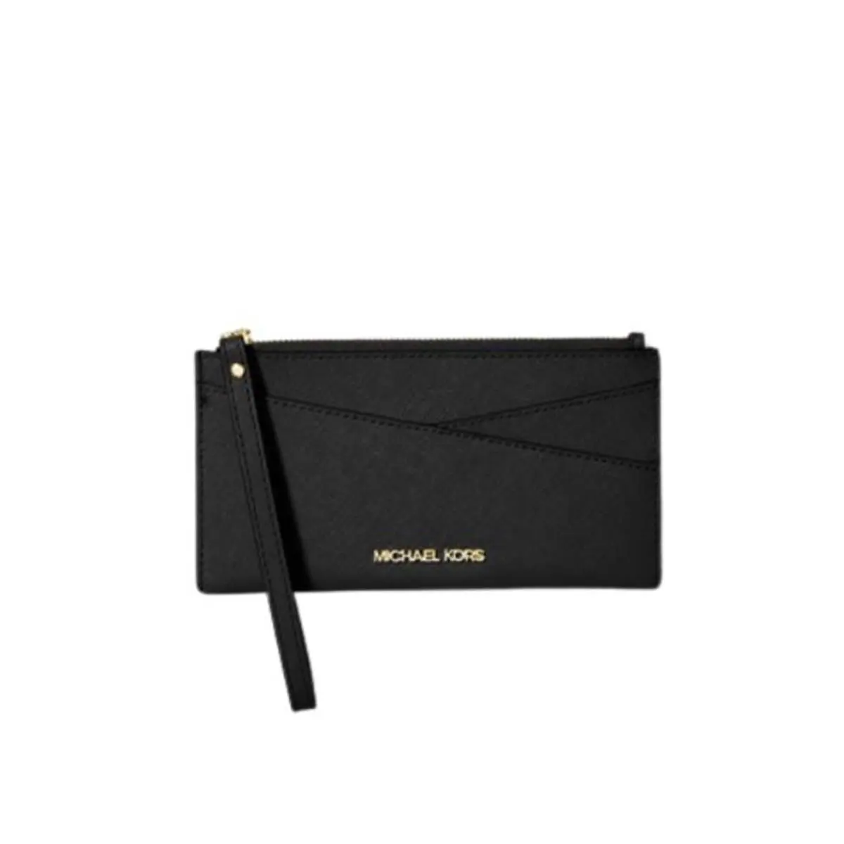 Jet Set Medium Logo Crossover Wristlet Black 35H1GTVW2L-001 by Michael Kors