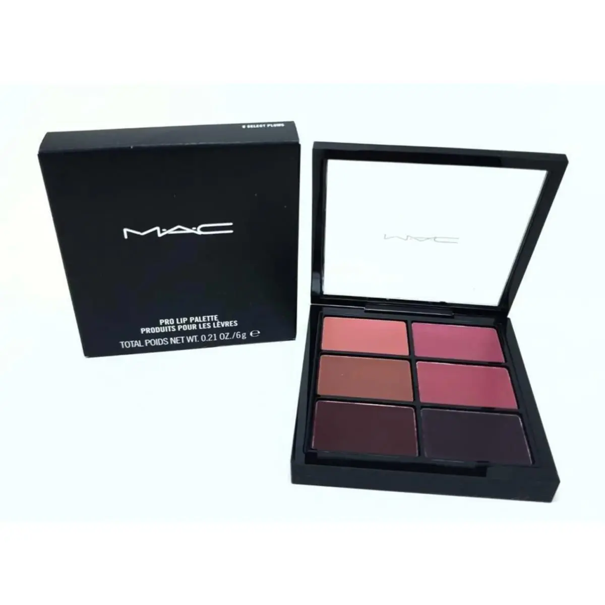 Mac Pro Lip Palette 6 Select Plums 6g Twig/captive/verve/amorous/hang Up/cyber