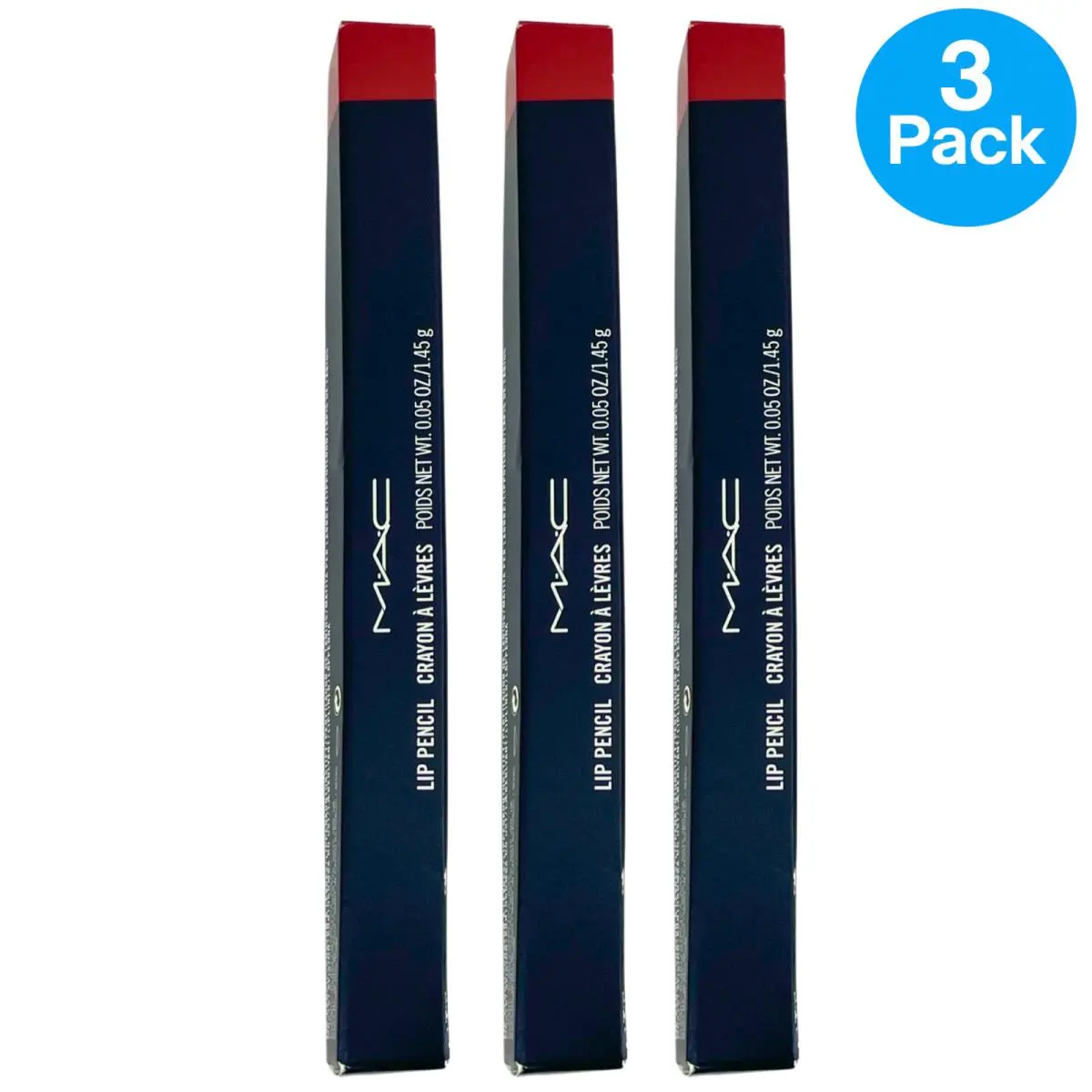 Mac Lip Pencil Crayon A Levres Long-wearing Lip Liner 0.05 oz / 1.45 g 3 Pack by MAC Cosmetics
