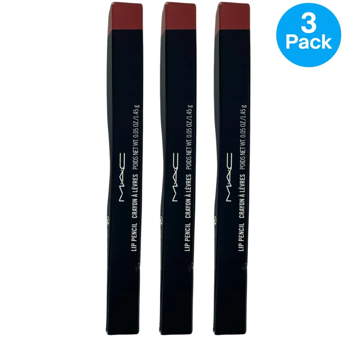 Mac Lip Pencil Crayon A Levres Long-wearing Lip Liner 0.05 oz / 1.45 g 3 Pack by MAC Cosmetics