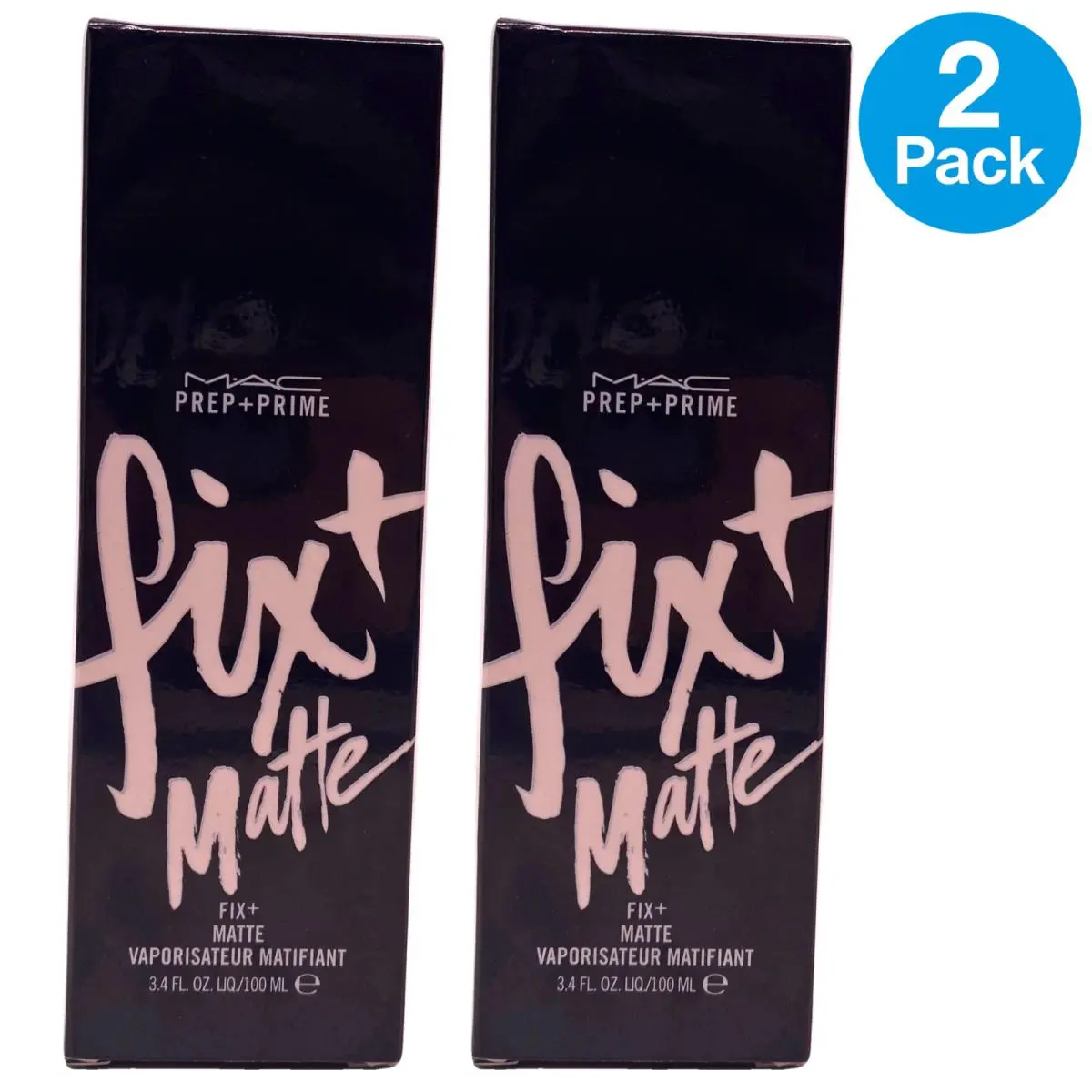Mac Prep + Prime Fix+ Matte Setting Spray 3.4 oz 2 Pack by MAC Cosmetics