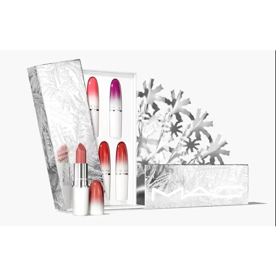 Mac Frostbitten Kiss Lustreglass Lipstick x 5 - Fresh Shades Value