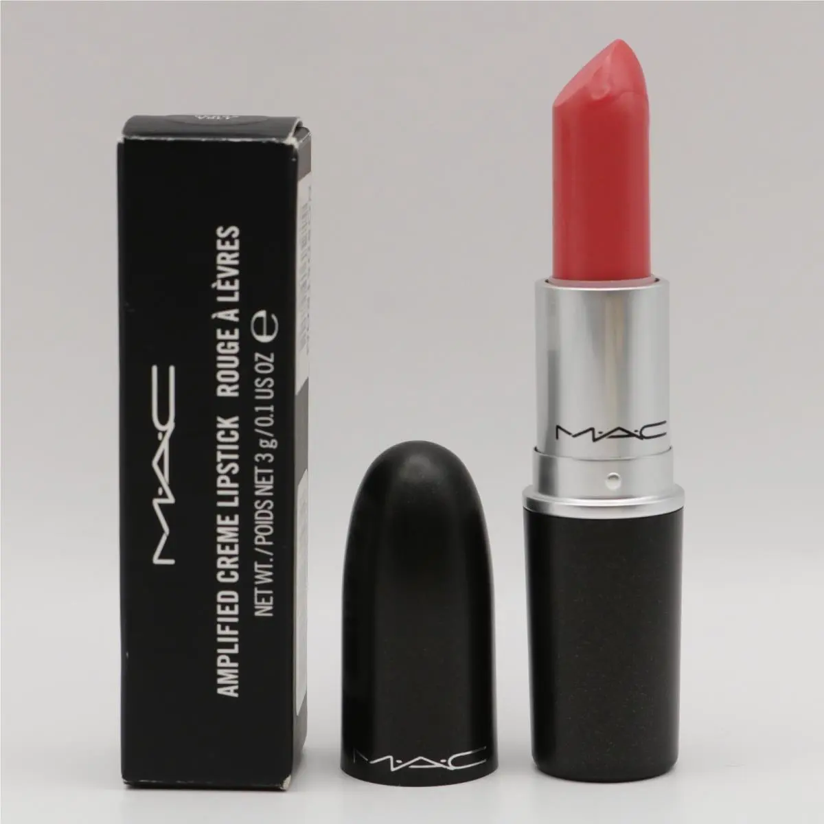 Mac Amplified Creme Lipstick Vegas Fult Full Size .10oz