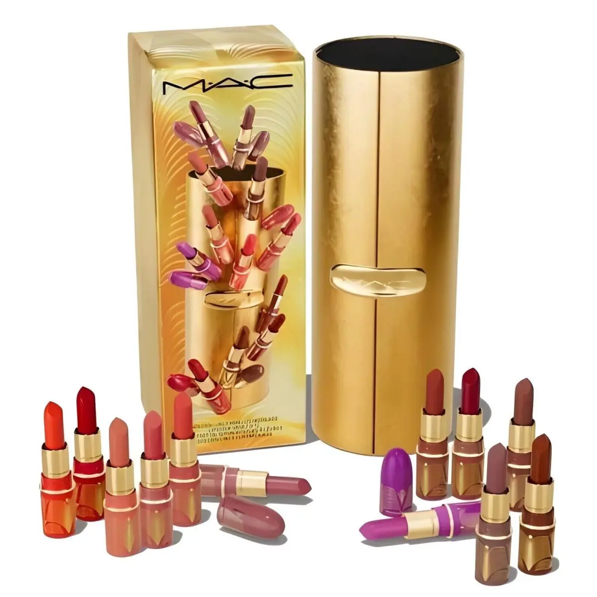 Mac 12x Golden Girls Miniature Lustreglass Lipstick Vault 1 Limited Edition by MAC Cosmetics