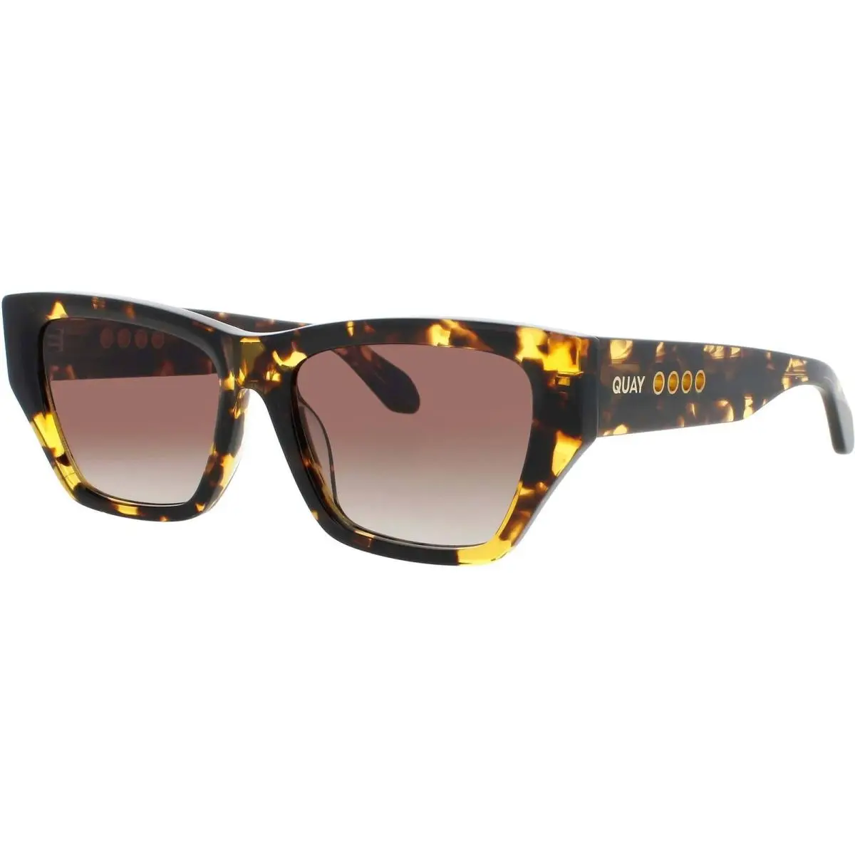 Quay Women`s Sunglasses Yellow Tortoise Acetate Frame NO Apologies Trtylw/brn by QUAY