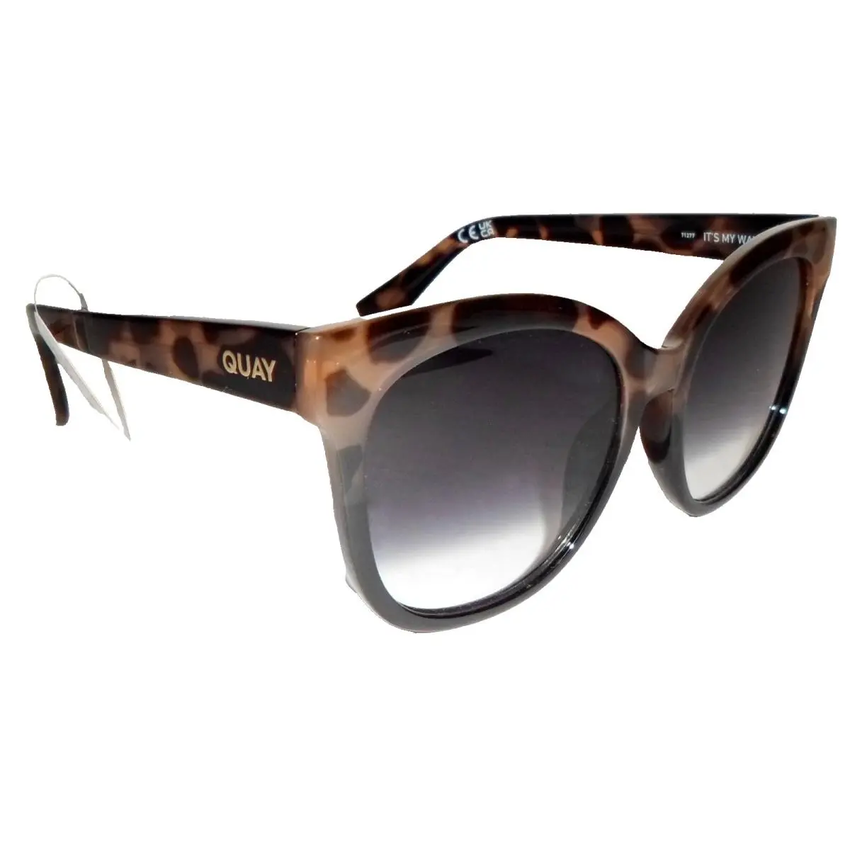 Quay Brown Tortoise Smoky Gradient Sunglasses by QUAY
