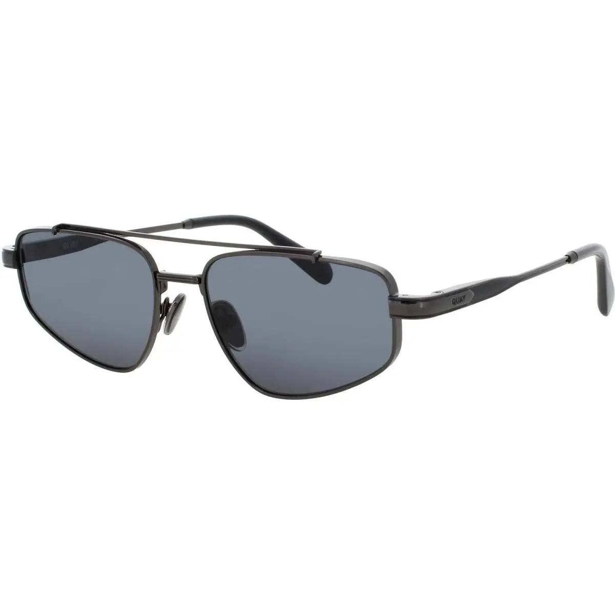 Quay Unisex Sunglasses Gunmetal Metal Navigator Full Rim Pit Stop Gnmtl/smk by QUAY