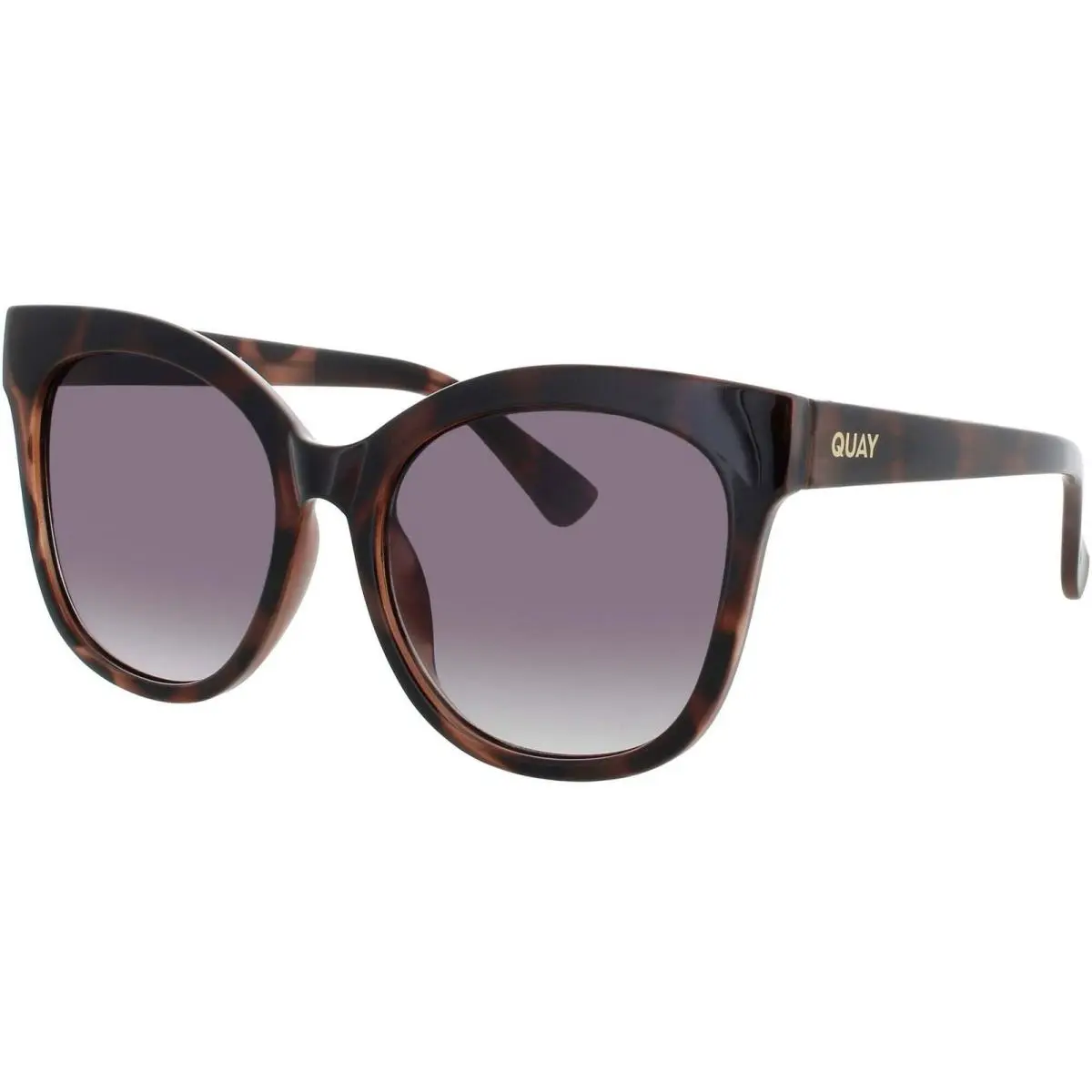 Quay Women`s Sunglasses Tortoise Acetate Cat Eye Frame It`s MY Way Mlktort/smk by QUAY