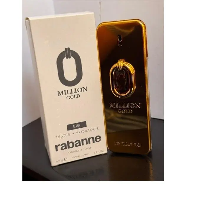 Million Gold Elixir By  White Box 3.4 Oz. 100ml Parfum Intense Men by Paco Rabanne